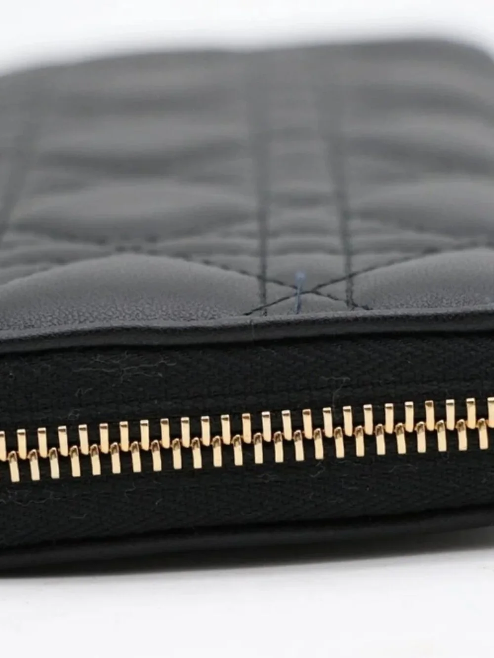 Christian Dior Lady Dior Voyageur Wallet Black Cannage Lambskin